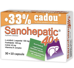 Sanohepatic 40+, 40 capsule, Zdrovit 