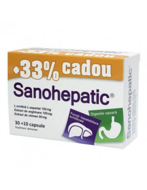 Sanohepatic, 40 capsule, Zdrovit