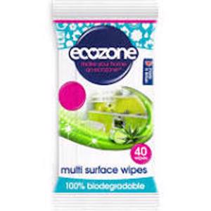Servetele umede antibacteriene multisuprafete cu aloe si castravete 40buc (Ecozone)