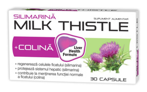 Silimarina + Colina Milk Thistle, 30 capsule, Zdrovit