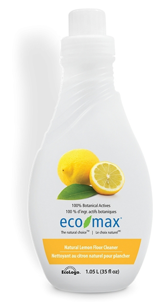 Solutie concetrata cu lamaie pt podele, lemn si parchet 1.05L (Ecomax)