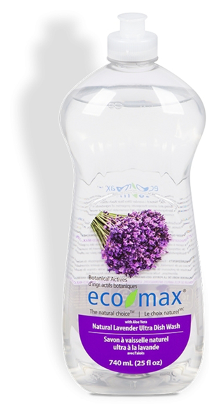 Solutie spalat vase cu lavanda si aloe vera 740ml (Ecomax)