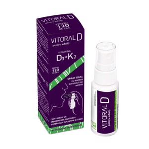 Spray pt. copii Vitoral D3 + K2 x 25 ml (Vitalogic)