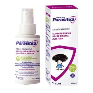 Spray tratament impotriva paduchilor Parasites, 100 ml, Santaderm