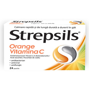 Strepsils Orange + vit.C x 24-Reckit