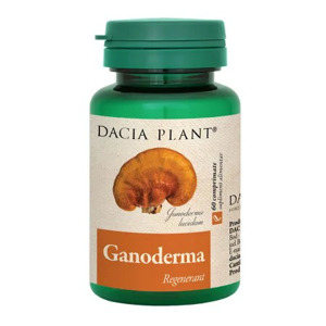 Supliment alimentar Ganoderma, 60 comprimate, Dacia Plant 