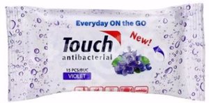 Touch Serv. Umede Antibact. Violet x 15buc