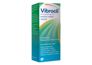 Vibrocil 2,5 mg/0,25mg/ml sol pic naz x 15ml - GSK