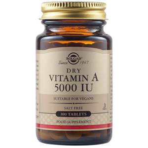 Vitamina A 5000 UI, 100 tablete, Solgar