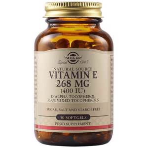 Vitamina E 400 UI, 50 capsule, Solgar