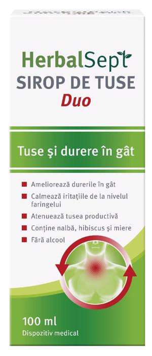 Zdrovit Herbalsept duo sirop x 100ml