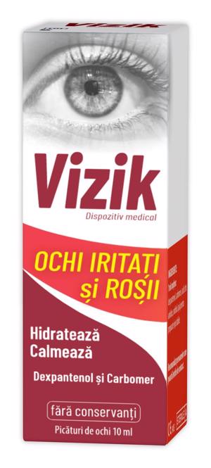 Zdrovit Vizik picaturi pentru ochi iritati si rosii 10ml